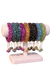 Handmade Crystal Gajra Bracelet with Latkan - Colorful Beaded Wedding Bangles - Indian Bridal Jewelry - Reusable Floral Style Wristlet